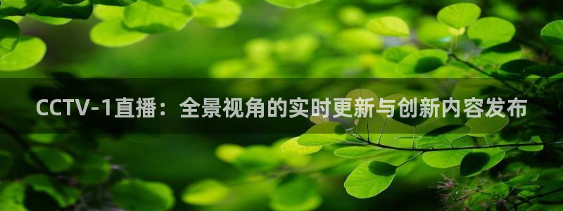 nba免费直播极速体育直播：CCTV-1直播：全景视角的实时更新与创新内容发布